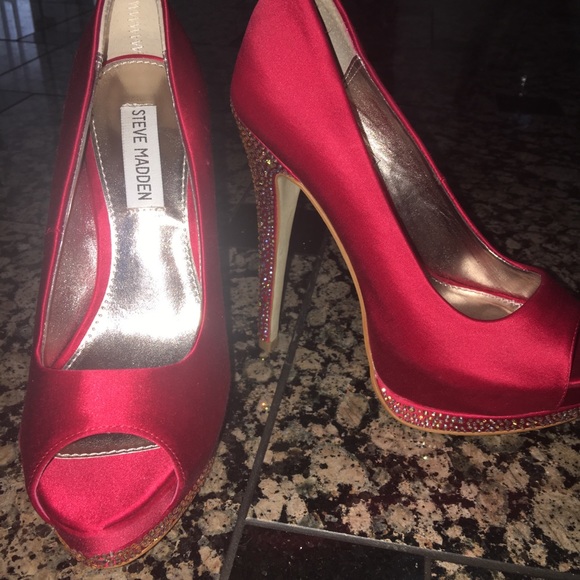 Steve Madden Rhinestone Heels - Picture 5 of 7